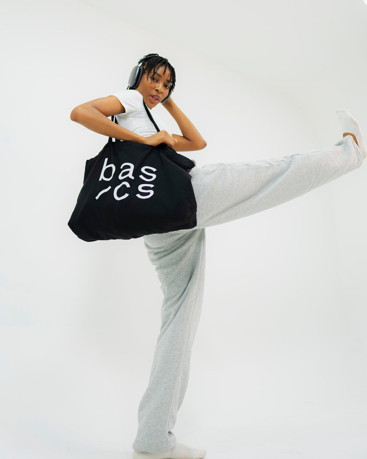 logo tote bag Basics Lagos