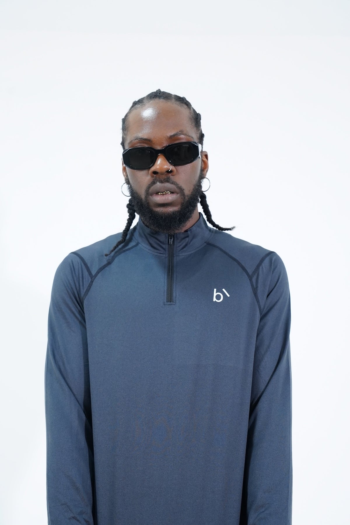 essential half zip long sleeve Basics Lagos