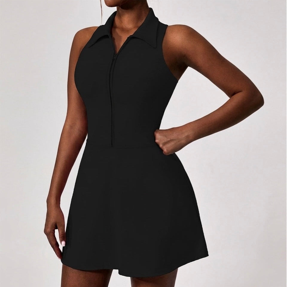 coreflex™ racer back dress with built-in shorts Basics Lagos