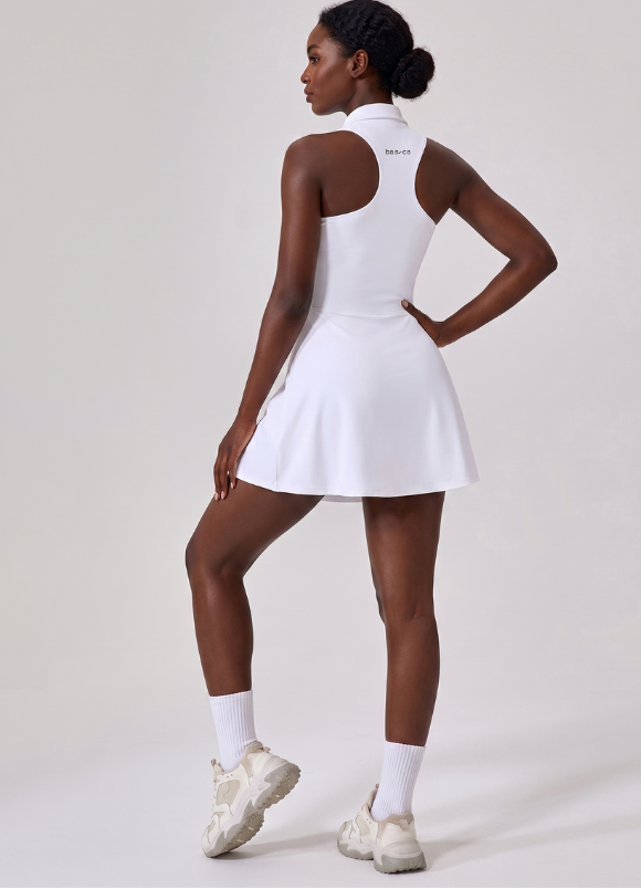 coreflex™ racer back dress with built-in shorts Basics Lagos